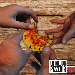 porciones de pizza